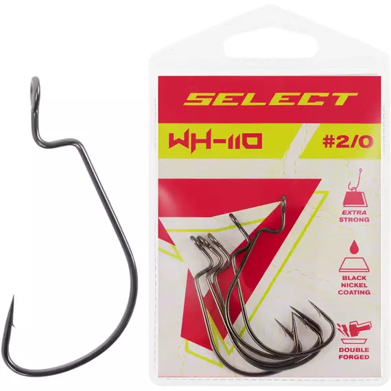 Гачок Select WH-110 #2/0 (5 шт / уп), Номер гачка, №: 2/0, фото 